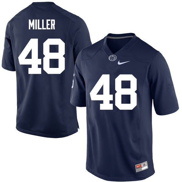 Men Penn State Nittany Lions #48 Shareef Miller College Football Jerseys-Navy